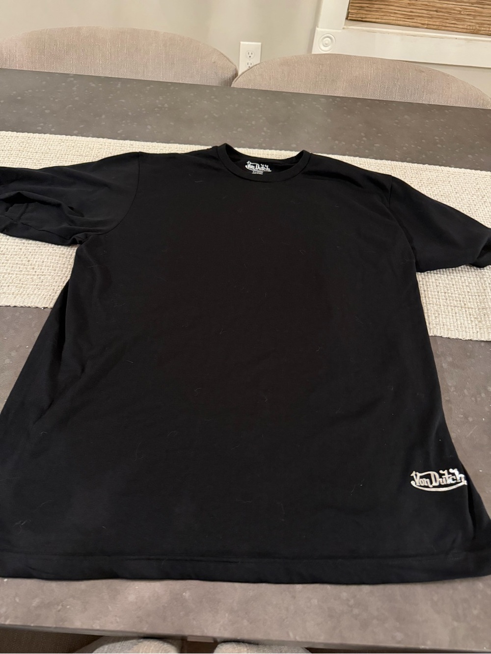 Von Dutch Black Short Sleeve Logo Tee brand new without tags